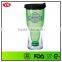 double wall 14oz bpa free wholesale plastic beer tumbler with lid