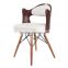 Factory Price Comfortable wood legs chair wood dining chairs for home and cafe