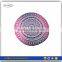 2016 Hotsale Chiffon Gypsy OEM Round Beach Camping Blanket