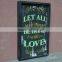 Wooden Vintage Style Sign - Wall Decoration WQ-012