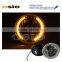 5' R BMC with Yellow LED HALO RING 12V/24V Auto Halogen Semi Sealed Beam Auto Halogen Lamp Install H4 or HID