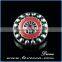 New promotional product charms fashion heart crystal snap button accessory