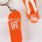 cute colorful slipper soft pvc keychain cartoon pvc rubber key chain