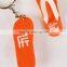 cute colorful slipper soft pvc keychain cartoon pvc rubber key chain