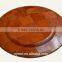 China Wholesale Red Wooden Woven Dessert Plate