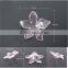 Acrylic petal shaped beads in mixed color and different size,diy Jewelry Accessories