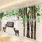 Forest tree deer crystal acrylic 3D three-dimensional wall stickers living room sofa bedroom TV background wall decoration stick