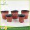 pp blister plastic brick color flower pot