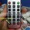 Mini thin 46 keys Yellow waterproof Remote Control for TV/DVD/AUDIO/MP3 with CR2025/CR2032 Button Battery
