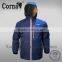 Newest design super warm hooded dark blue feather down jackets