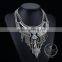 high quality vintage rhinestone chunky statement necklace tin alloy fashion women pendant necklace 6390062