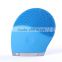 coloful silicon sonic vibration face wash brush for facial cleansing and body sonic brush easy to use