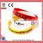 Factory Price with Logo Printing Motivational Silicone Wristbands Bracelet Silicone Wristband for Events