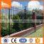Black powder coated high security backyard metal galvanized steel picket fence