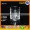 2015 new products in Wal-Mart transparent double walled glass cup