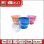 20l plastic bucket with lid and handle colorful