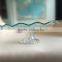 2015 New Clear Round Glass Plate With Stand,fruit Glass Plate,cake Stand Plate