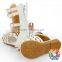 2017 Summer Shoes White Leather Fringe Kids Girls Sandals Women Sandals