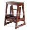 2 tier beech Wood fold step stool new design folding stool wholesale