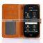Nature oxford cloth leather card bumper/pocket cell phone case for Fujitsu