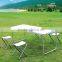 High quality rectangle aluminium japanese folding table