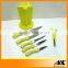 5pcs Kitchen Knife Block Set With Round Holder