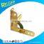 2017 China promotion cheap golden plating zinc alloy die casting hinge