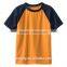fashion sport dry fit polyester kids raglan sleeve t shirt