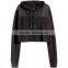 Wholesale Custom women's cropped top hoodie