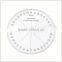 Kearing Round Shape Plastic Aviation Protracotr 360 Degree for Flying Direction Guiding #KRP-1