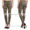OEM women skinny camouflage export jeans made in china