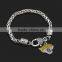 2016 twist chain bracelet custom MOM heart charm bracelet fashion style clasp bracelet for Mother's Day