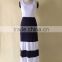MGOO Custom Made Wholesale Price Black White Maxi Dress Casual Cotton Women Clothing Sleeveless Long Dresse Z413
