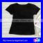 women pure cotton loose t-shirt white&black blank plian o neck short sleeve for women
