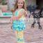 2017 Summer Outfits Clothing Set Cotton Sleeve Children Kids Girls Cute Colorful Ruffled Boutique Outfits