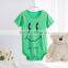 SR-033B organic baby clothes soft bodysuit cotton newborn smile face romper