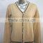 Man's Cashmere Cardigan Sweater With Long Sleeve 2014