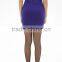 Easy women stretch knit grape mini skirt in wholesale made in China