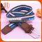 2016 China factory wholesale woven belt elastic men canvas belts