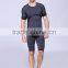 Seamless mens gym compression bodybuilding t-shirt and seamless tights