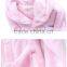 Wholesale Microfiber Flannel Fleece Animal Print Children Kids Bathrobe/shaoxing