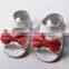 genuine leather girl summer moccasins, bow design baby shoes