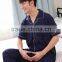 Manufacturers selling men's pajama pants cotton short sleeve cardigan lapel leisure household to take two pieces of cotton suits
