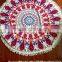 New fashinable custom printed super absorbed polyester round beach towel