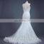 the fashion lace with beading bridal dresses illusion neckline wedding dresses