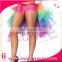 Wholesale Colorful Adult Dancing Tutu Layered Organza Party Rainbow Skirt Clubwear