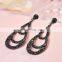 European Luxury Fashion Jewelry Crystal Fashion Drop Earring
