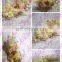 Aidocrystal yellow plastic crown flower,artificial flowers hair accessories for wedding