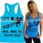 funny cute sports fitness tank tops women sexy gym tank top