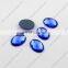 DZ-1032 oval shaped flat cut glass stones for jewelry making